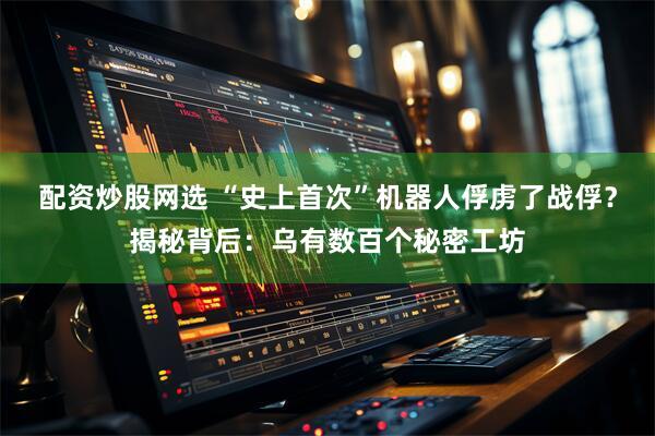 配资炒股网选 “史上首次”机器人俘虏了战俘？揭秘背后：乌有数百个秘密工坊